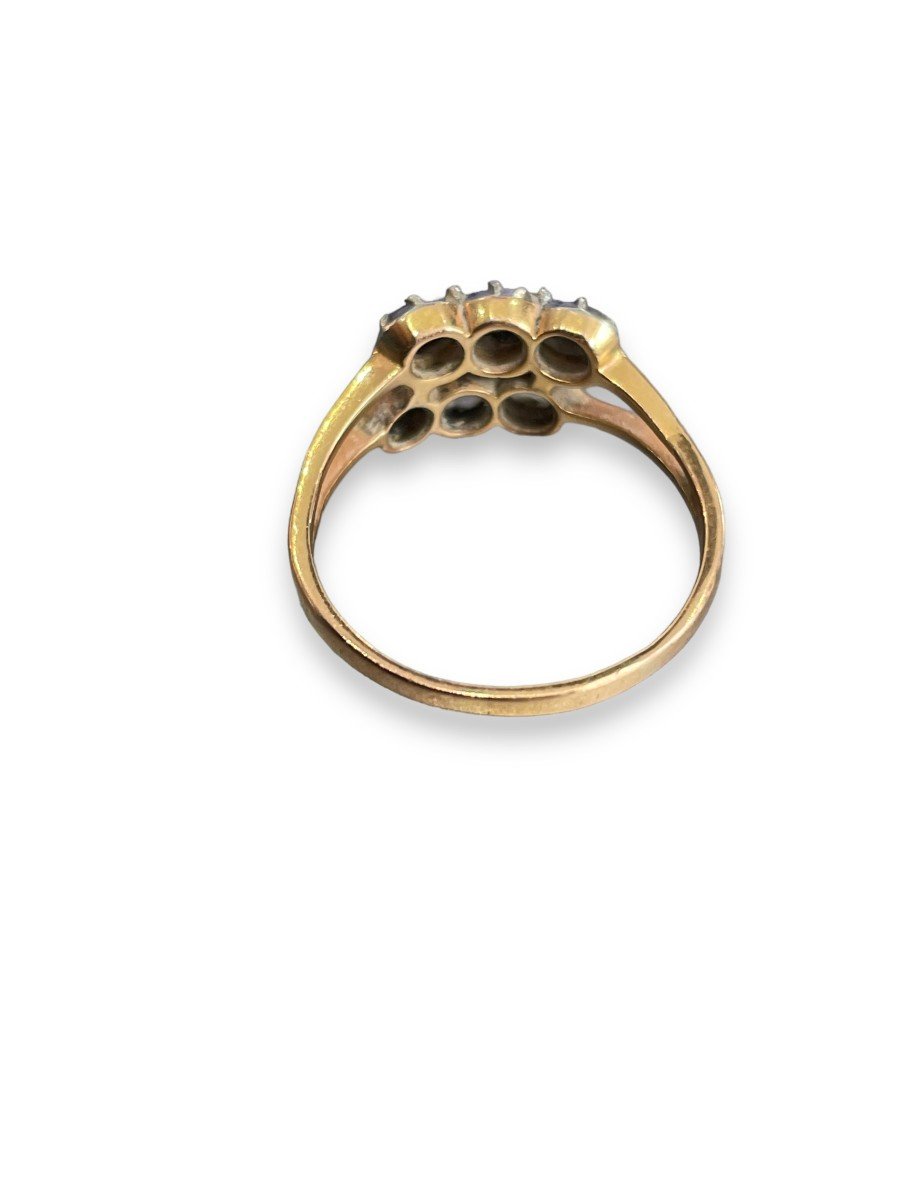 Ring In 18 Carat Gold And Rose Cut Diamonds-photo-1