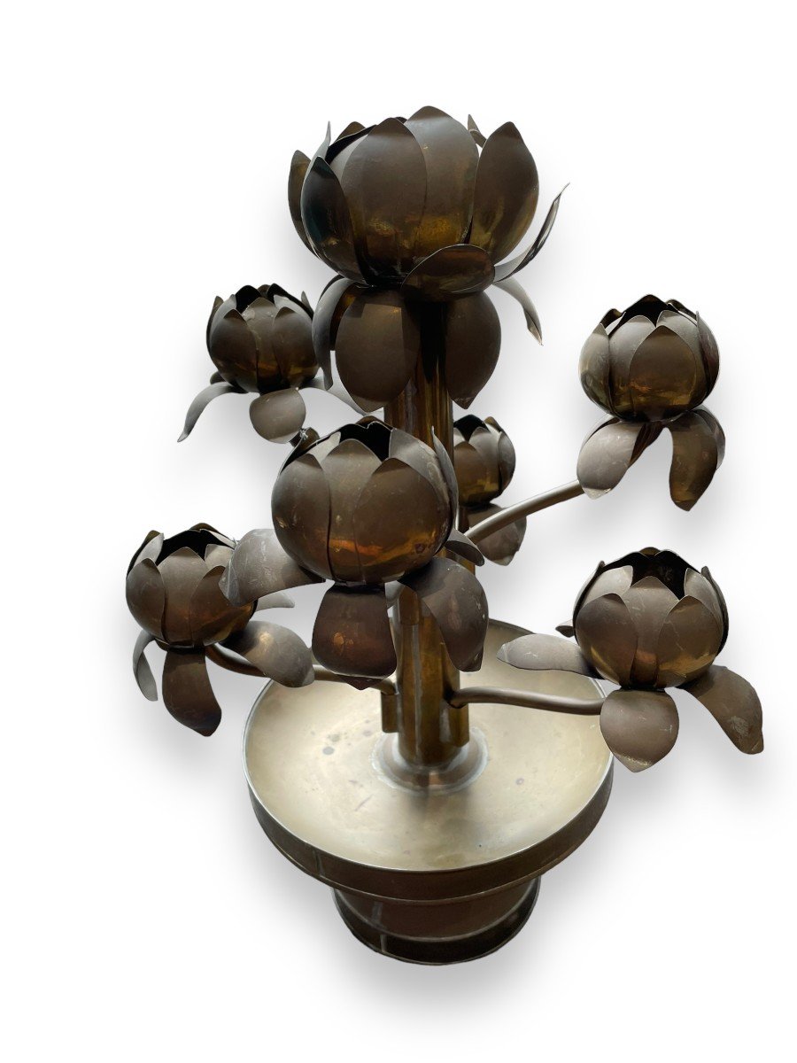 Candlestick Candlestick Flower 7 Branches Dlg From Maison Jansen-photo-5