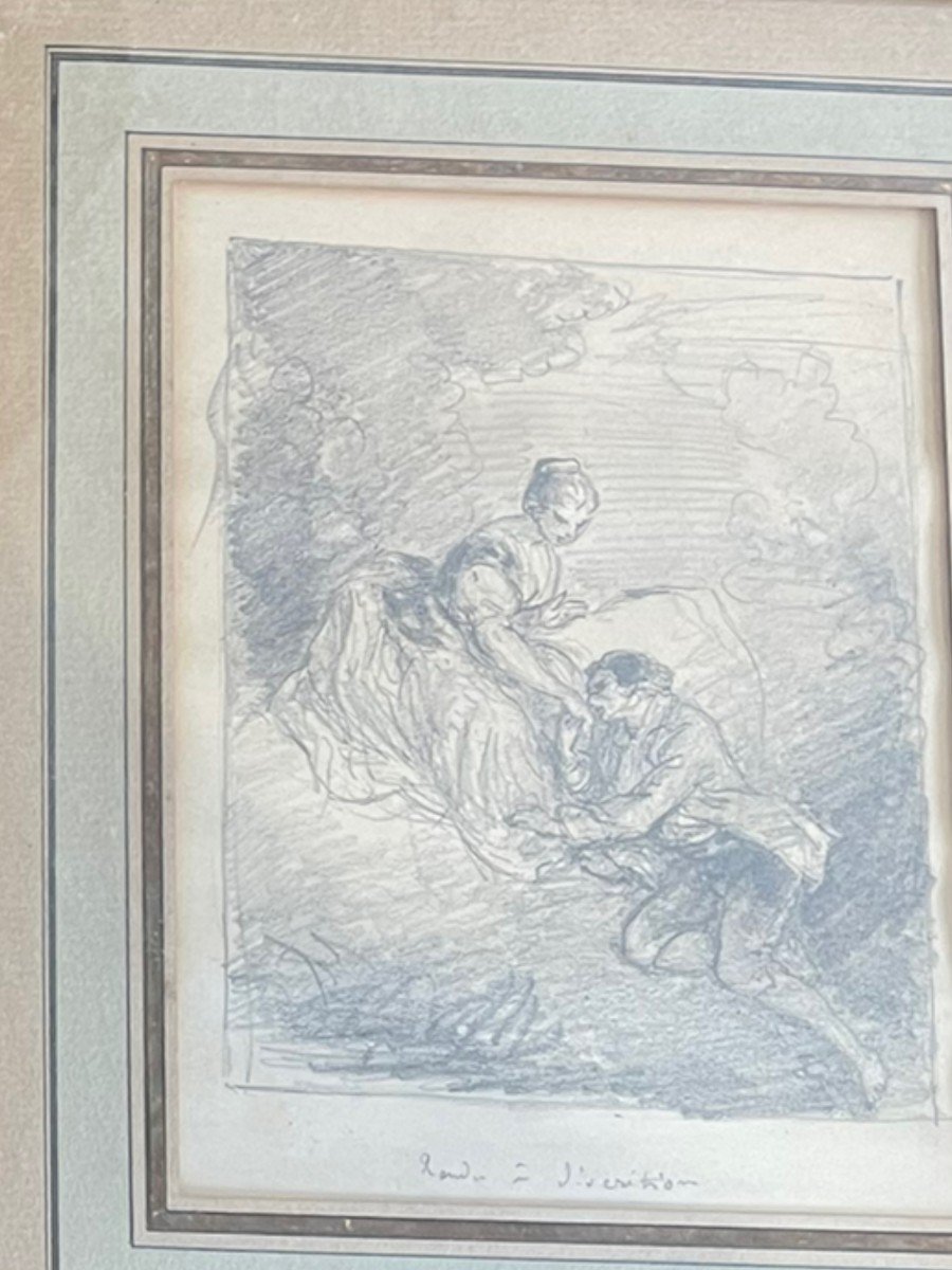 Paire De Dessins Attribués à Théophile Fragonard-photo-5