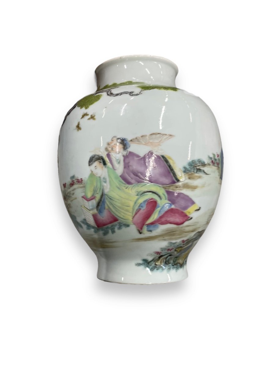 Chinese Porcelain Vase Late 18th Century Early 19th Century-photo-4