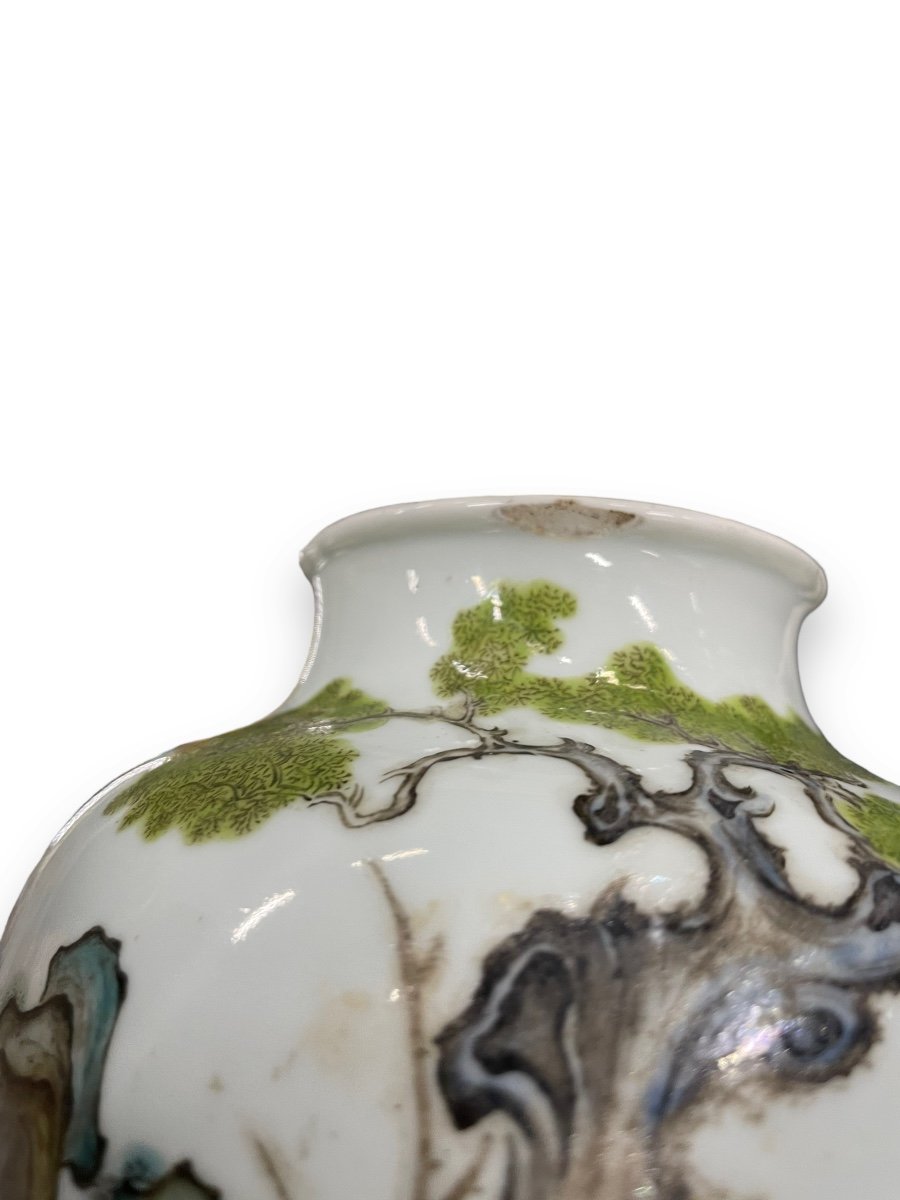 Chinese Porcelain Vase Late 18th Century Early 19th Century-photo-1