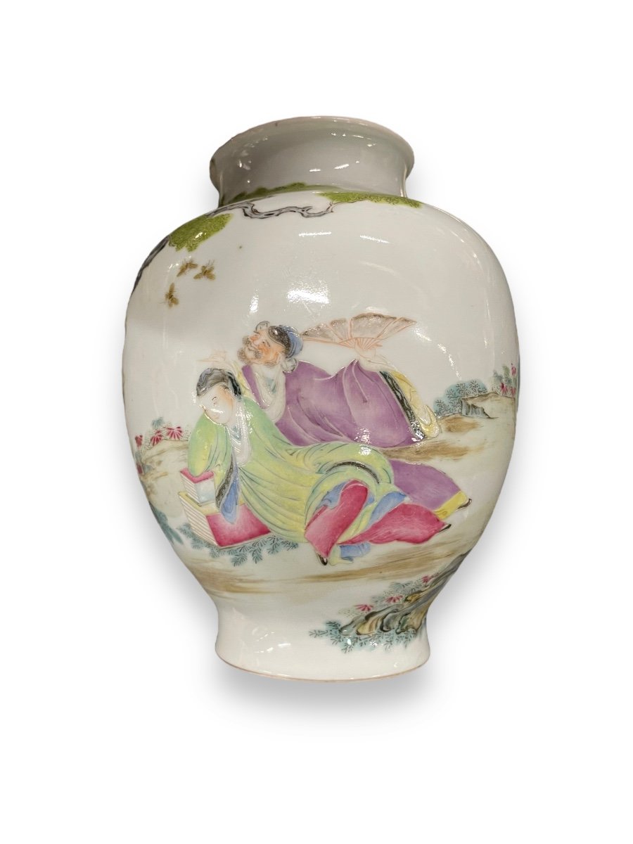 Chinese Porcelain Vase Late 18th Century Early 19th Century-photo-3