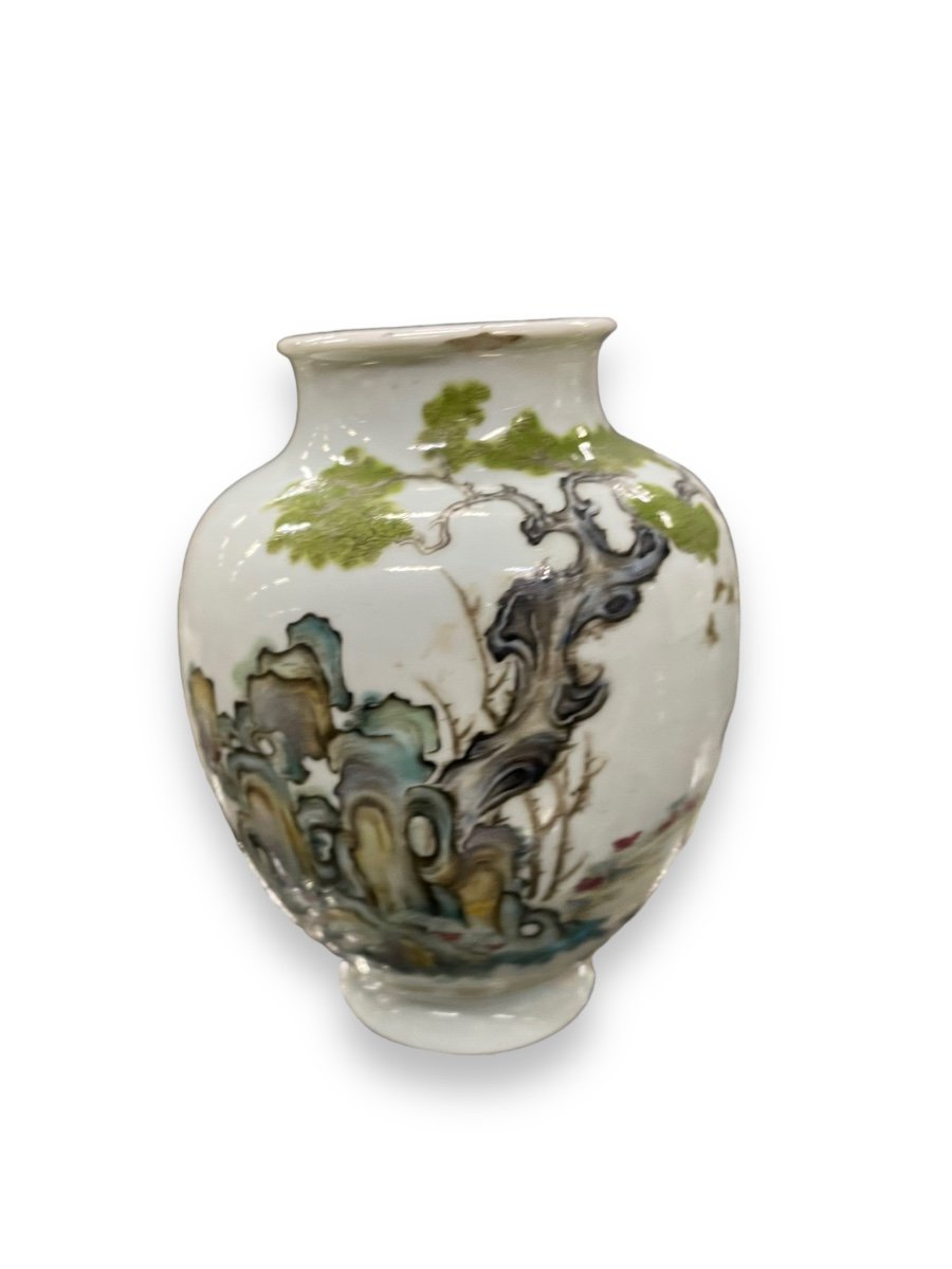 Chinese Porcelain Vase Late 18th Century Early 19th Century-photo-6