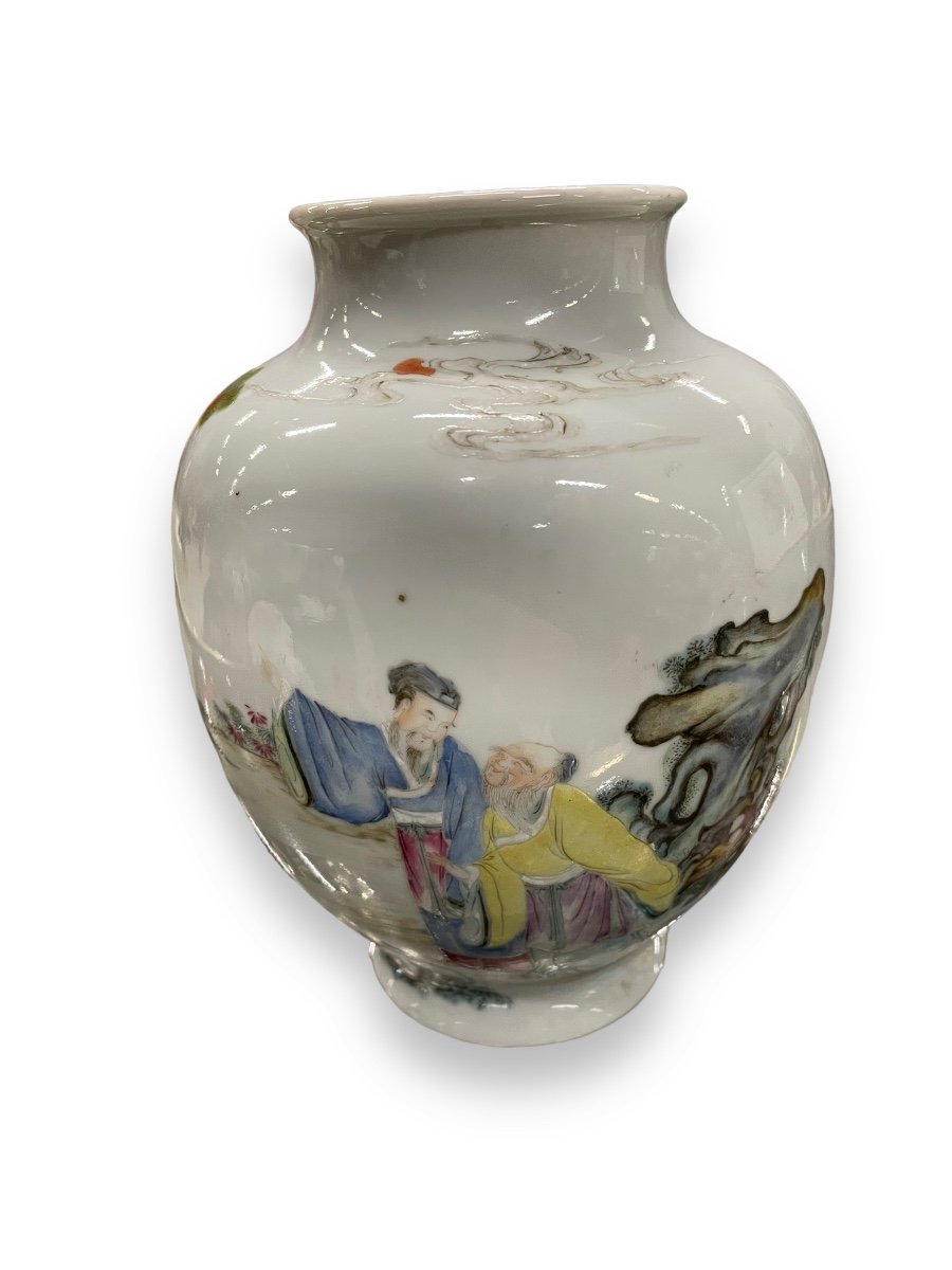 Chinese Porcelain Vase Late 18th Century Early 19th Century-photo-7