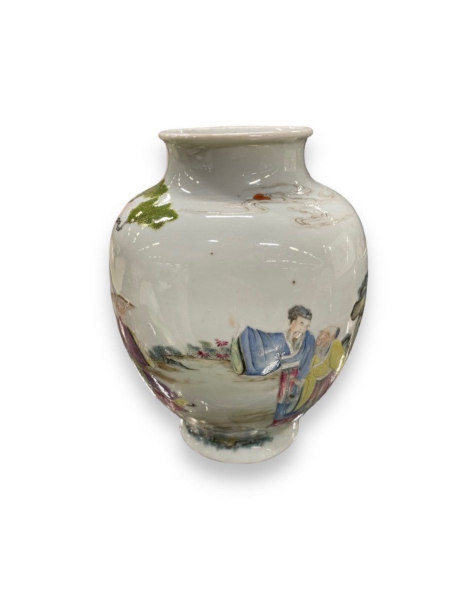 Chinese Porcelain Vase Late 18th Century Early 19th Century-photo-8