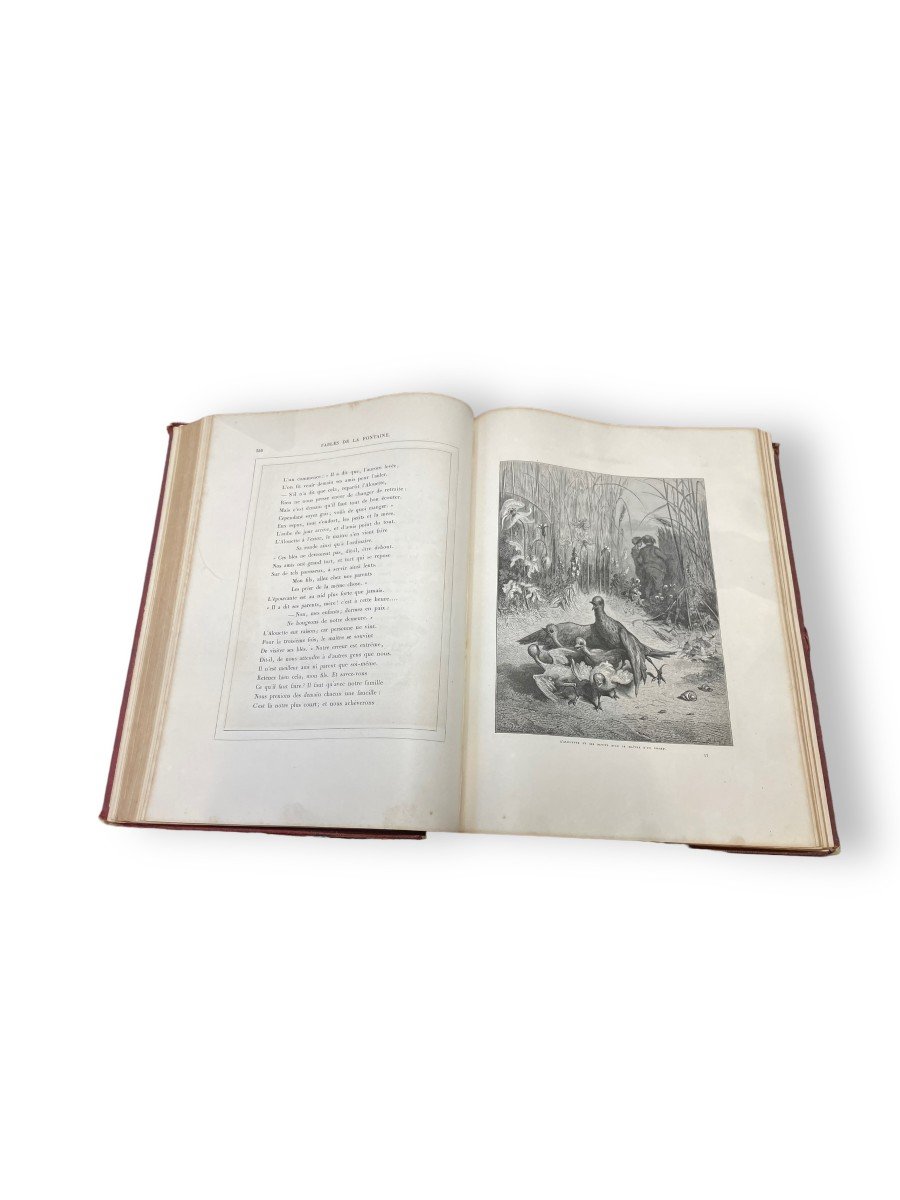 Les Fables De Lafontaine Illustrées Par Gustave Doré In-folio Daté 1868-photo-6