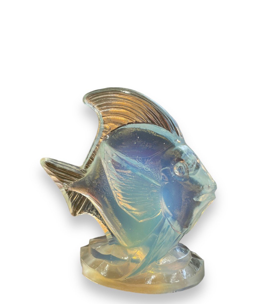 Sabino Fish In Opalescent Glass Art Deco-photo-5