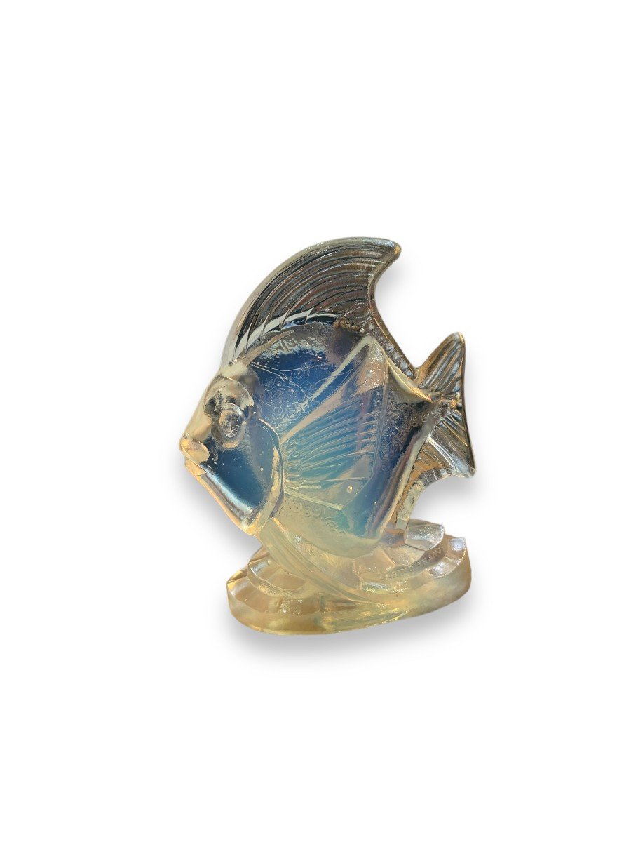 Sabino Fish In Opalescent Glass Art Deco-photo-8