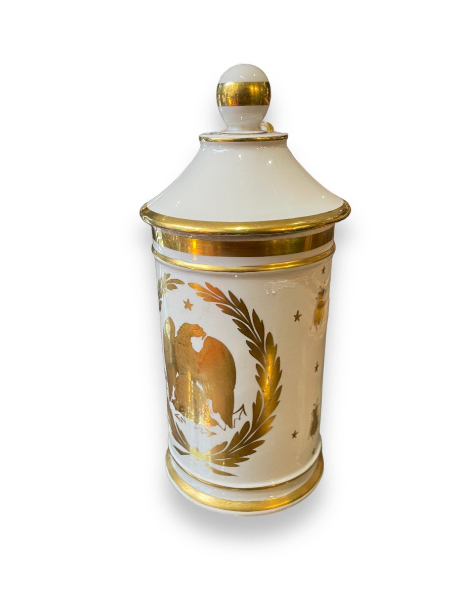 Empire Style Porcelain Medicine Or Spice Jar-photo-7