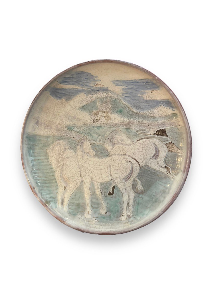 Mythological Horses Ceramic Plate By Phil Poole-photo-7