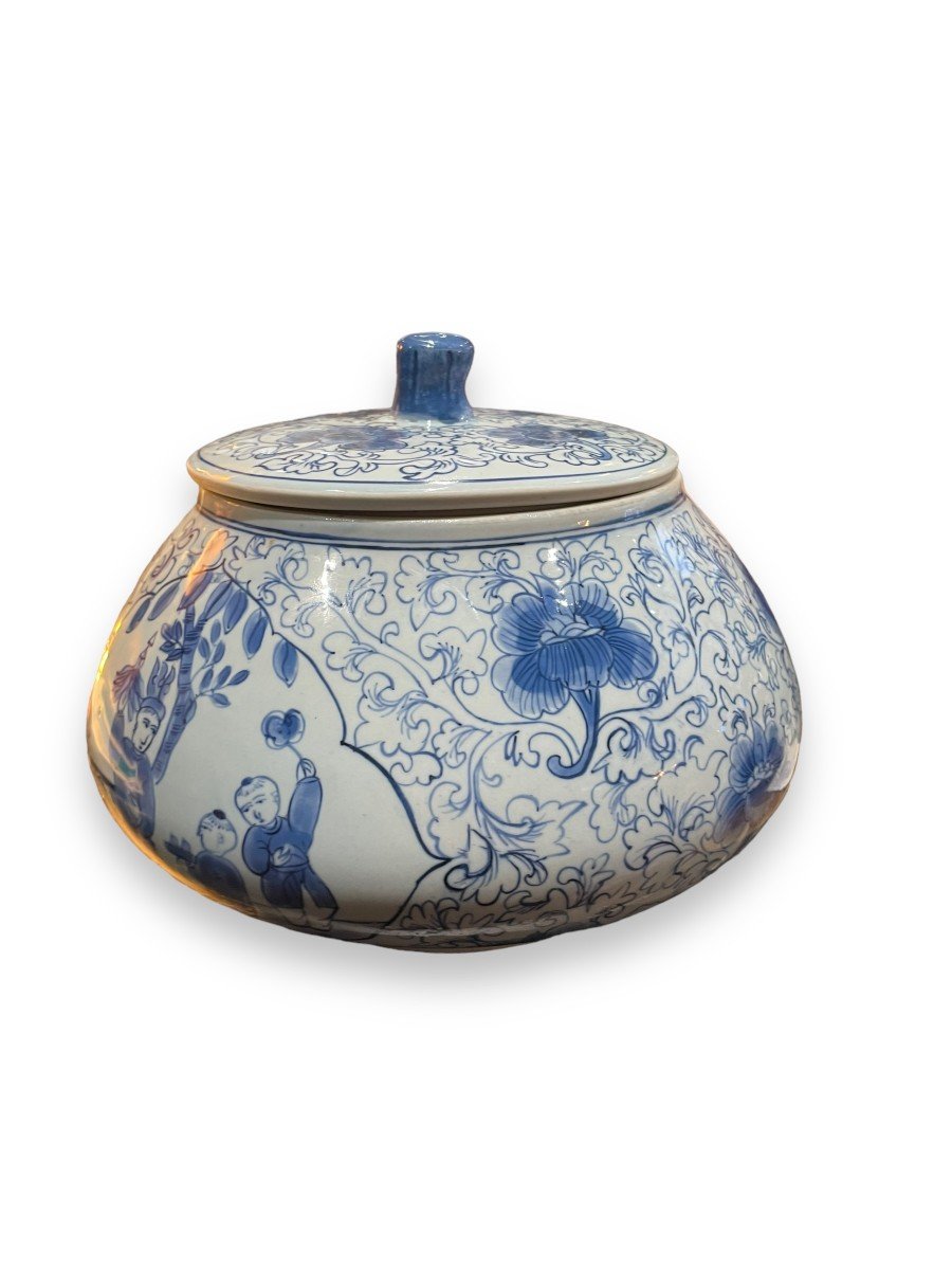 Chine Pot à Gingembre Pot à Riz En Porcelaine bleu blanc-photo-2