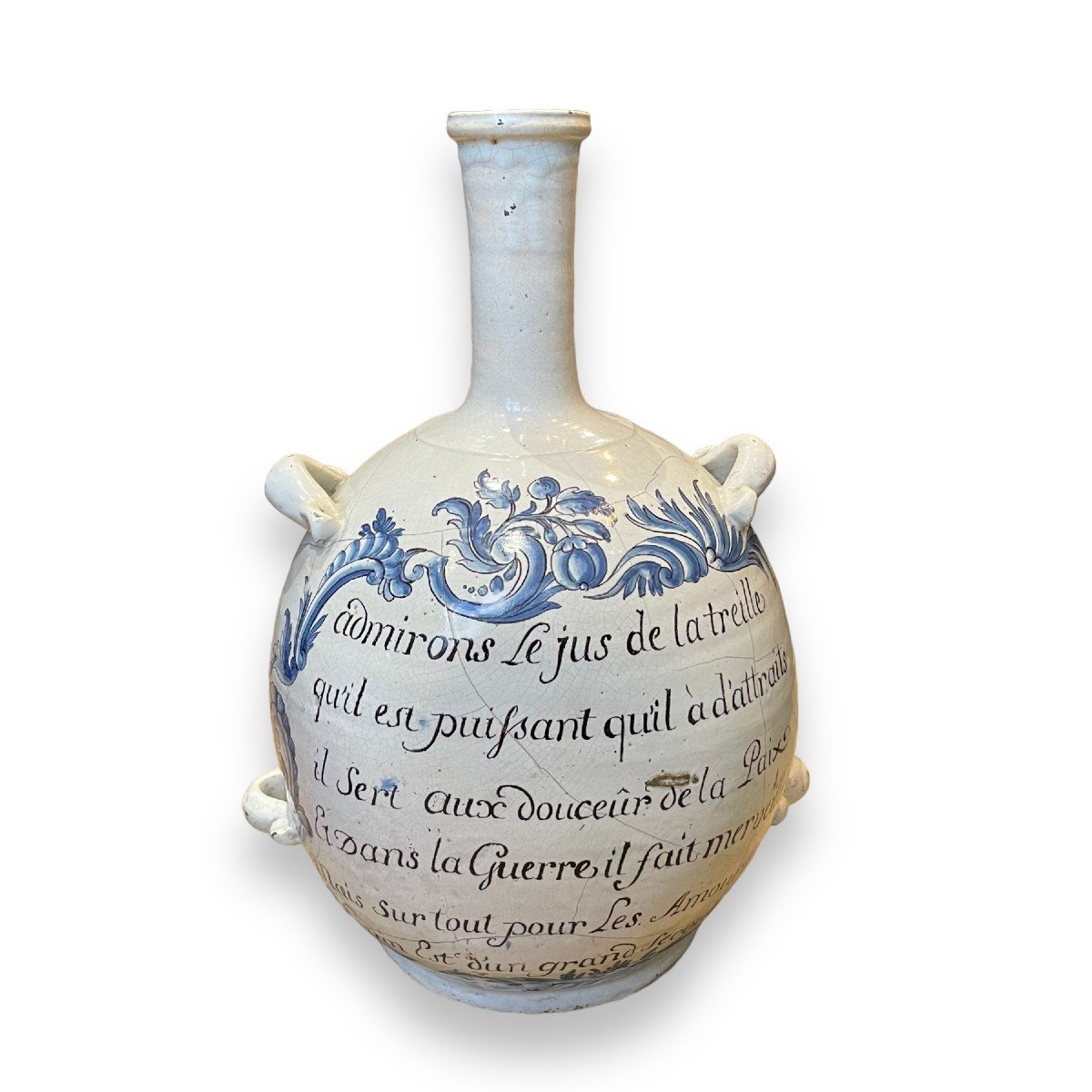 18th Century Nevers Earthenware Gourd