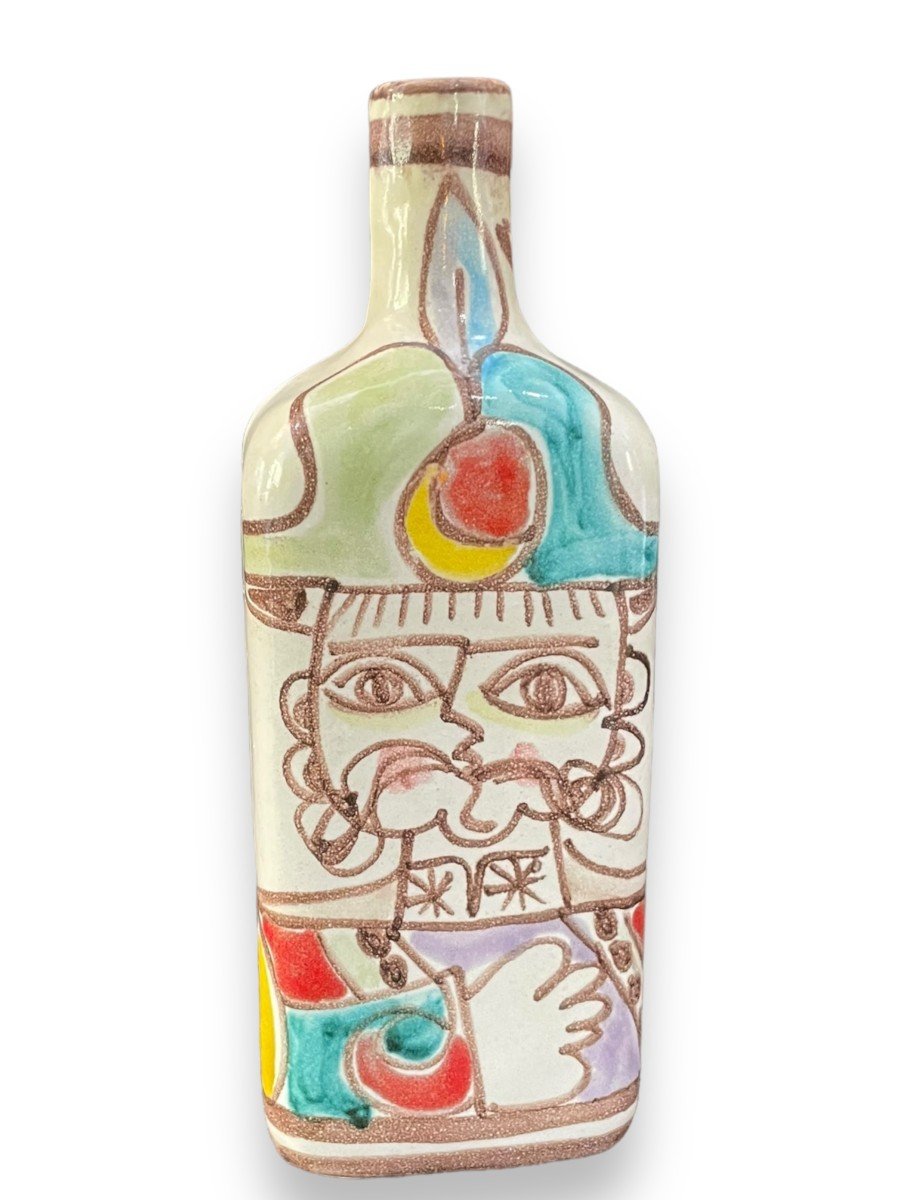 Giovanni Desimone Italian Ceramic Bottle Bottle 1960