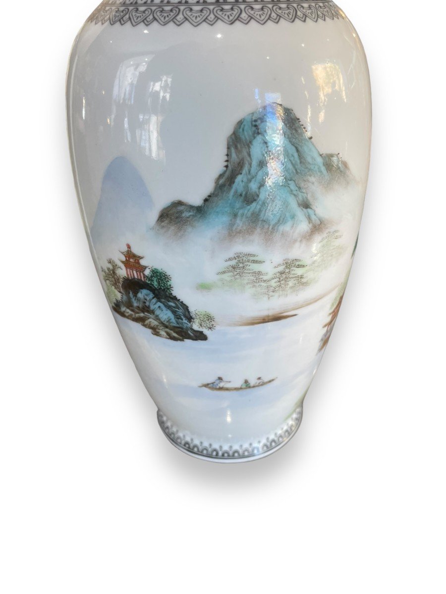 Chine République Vase En Porcelaine-photo-2
