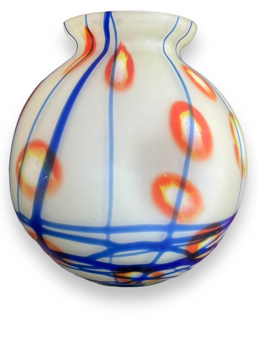  Free-form Glass Vase Attributed To Loetz Or Kralik -photo-2