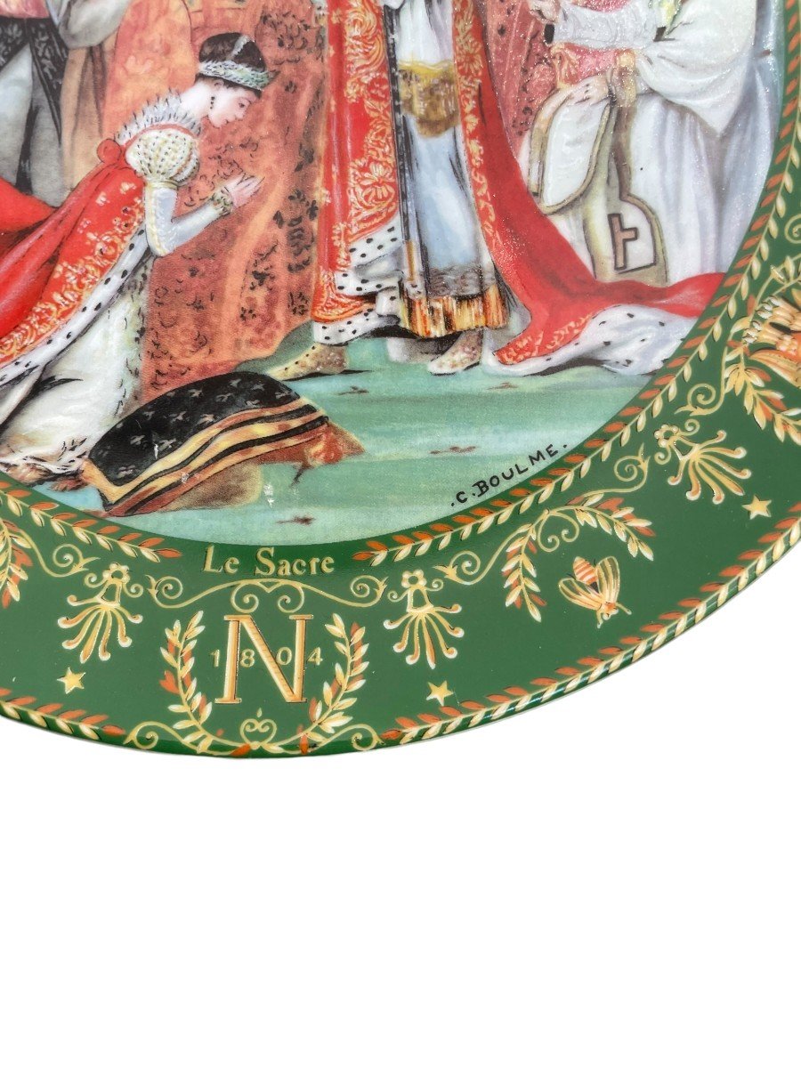 Suite Of Six Limoges Porcelain Plates Napoleon And Joséphine-photo-3