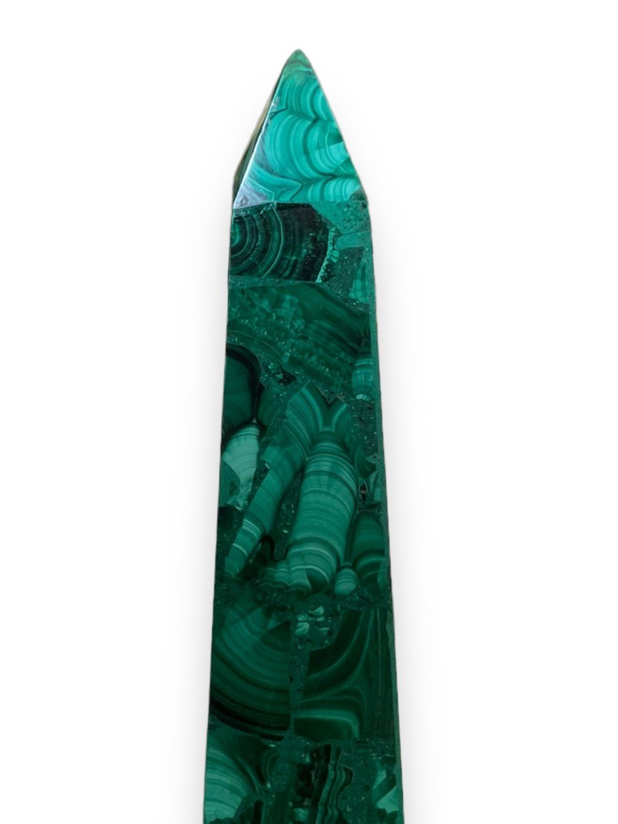 Pair Of Important Malachite Obelisks-photo-2