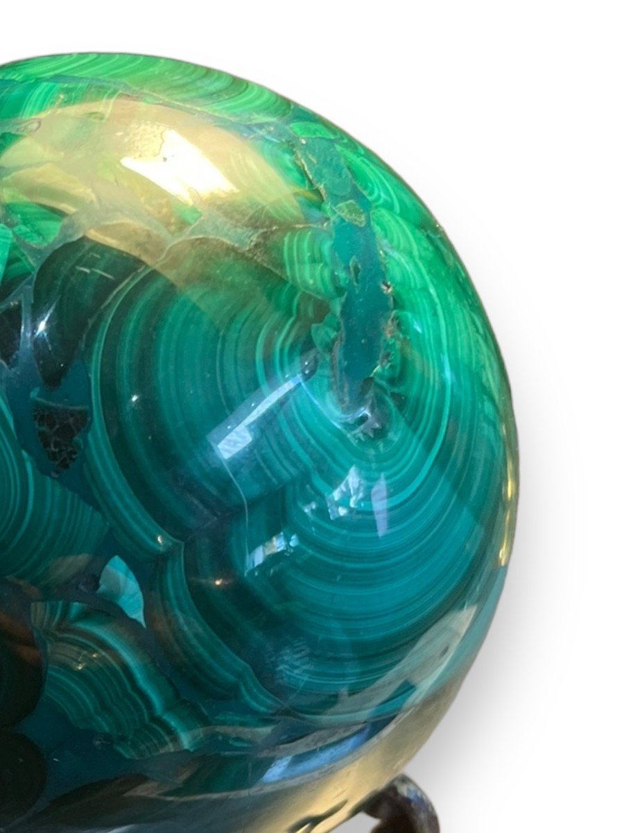 Malachite Sphere Ball-photo-2