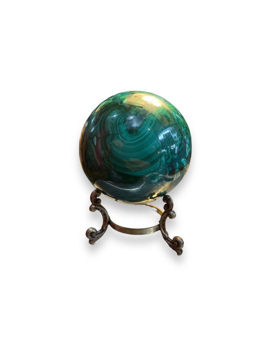 Malachite Sphere Ball-photo-1