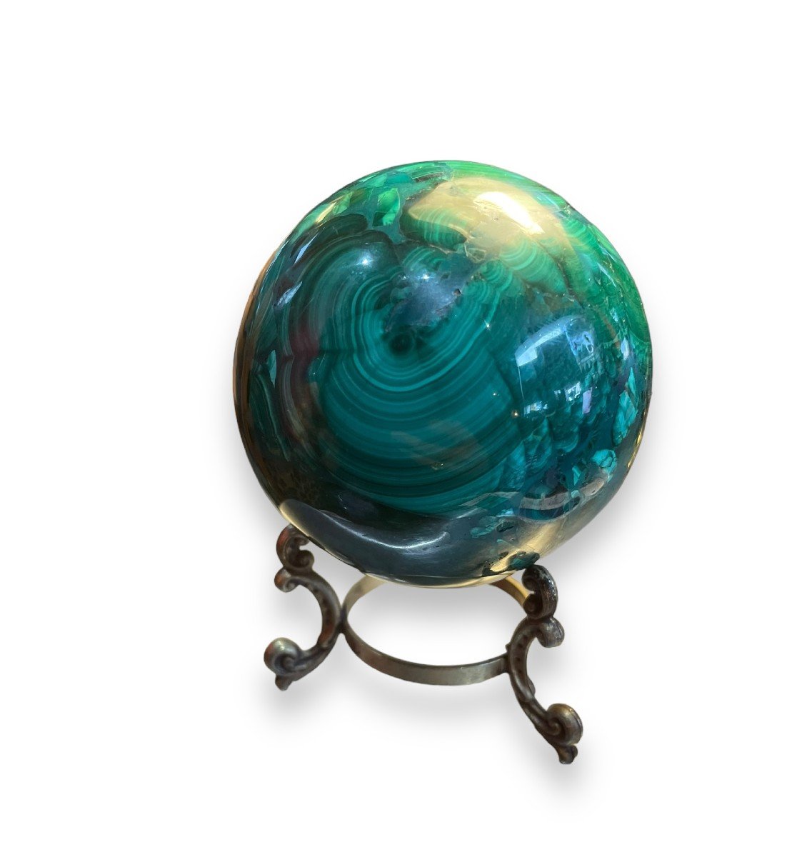 Boule Sphère En Malachite