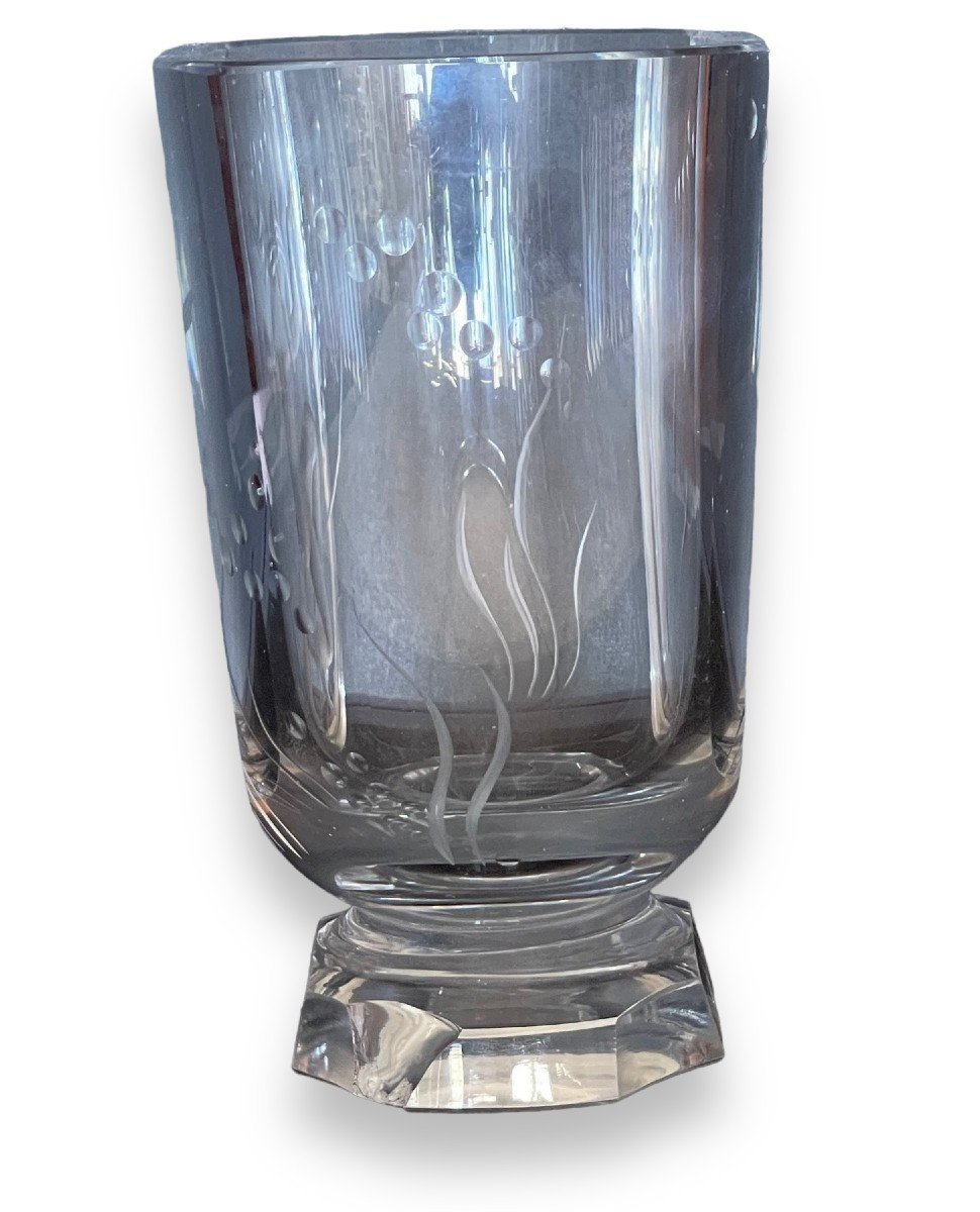 Swedish Art Deco Mermaid Vase By Lars Kjellander For Orrefors.-photo-4