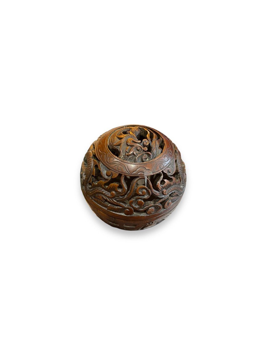 Potpourri Stone Incense Burner Chinese Dragon Pattern-photo-4