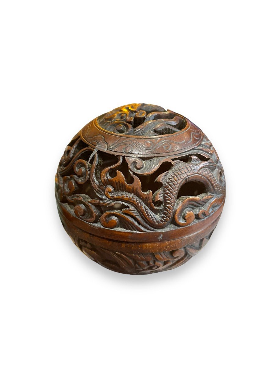 Potpourri Stone Incense Burner Chinese Dragon Pattern-photo-6