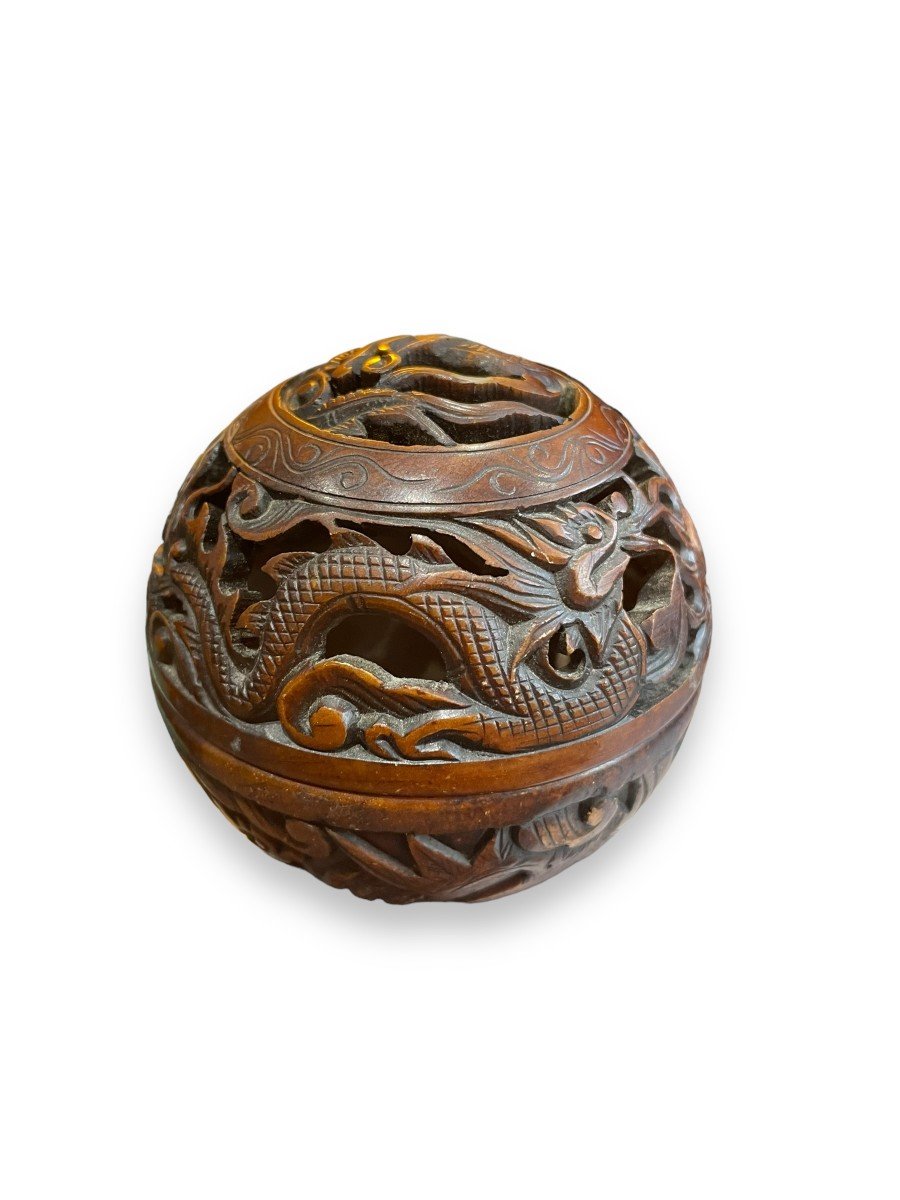 Potpourri Stone Incense Burner Chinese Dragon Pattern-photo-7