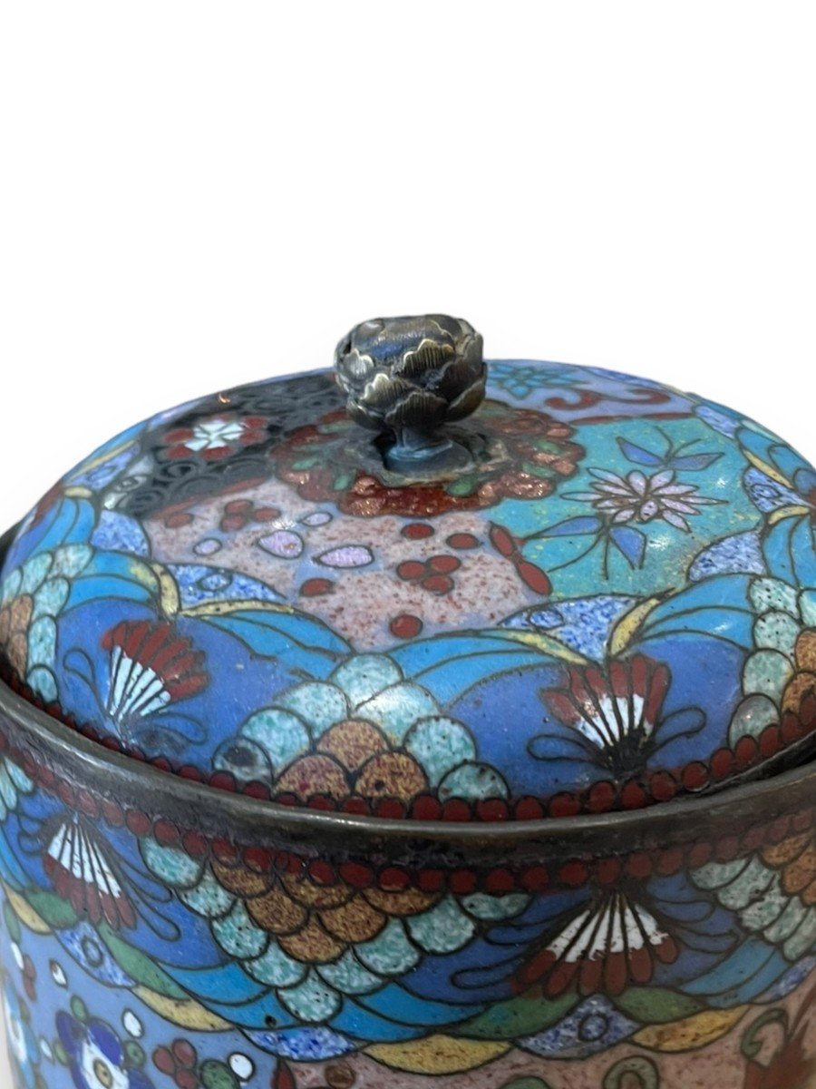 China Important Covered Pot In Cloisonné Enamels-photo-7