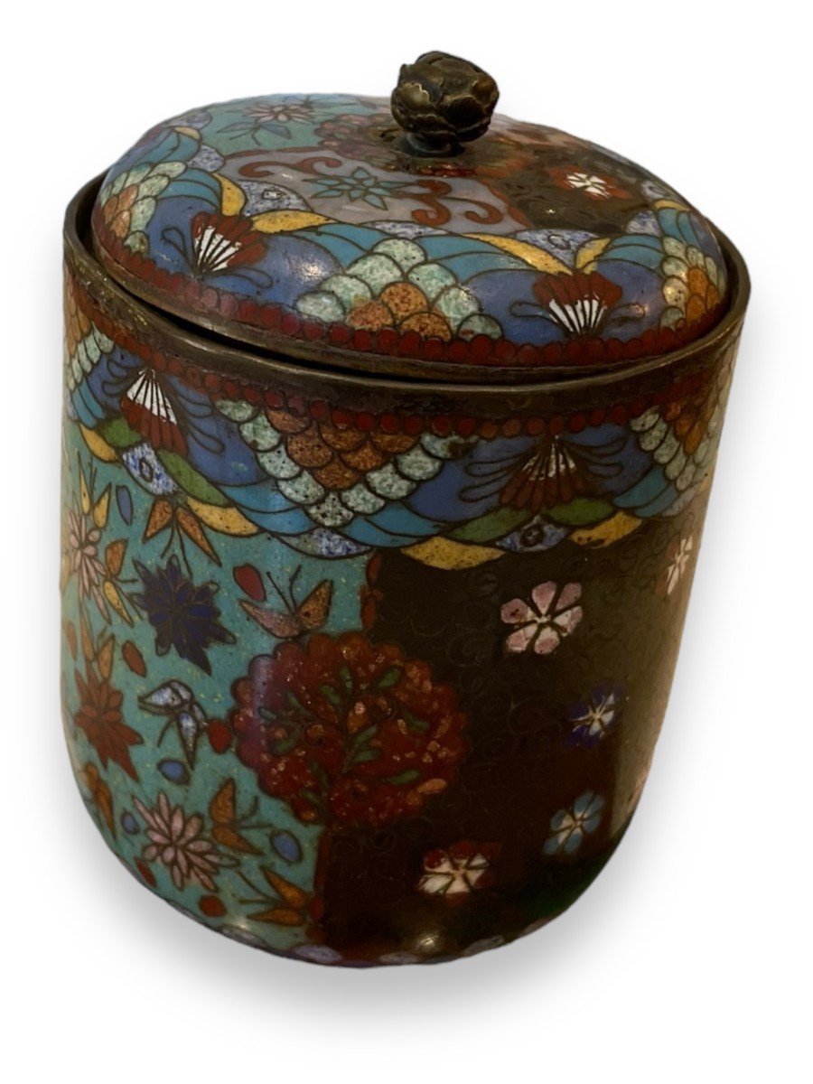 Chine Important Pot Couvert En émaux Cloisonnés-photo-8