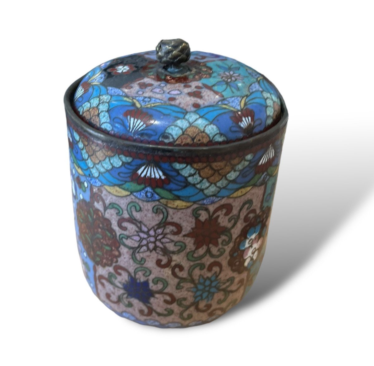 Chine Important Pot Couvert En émaux Cloisonnés