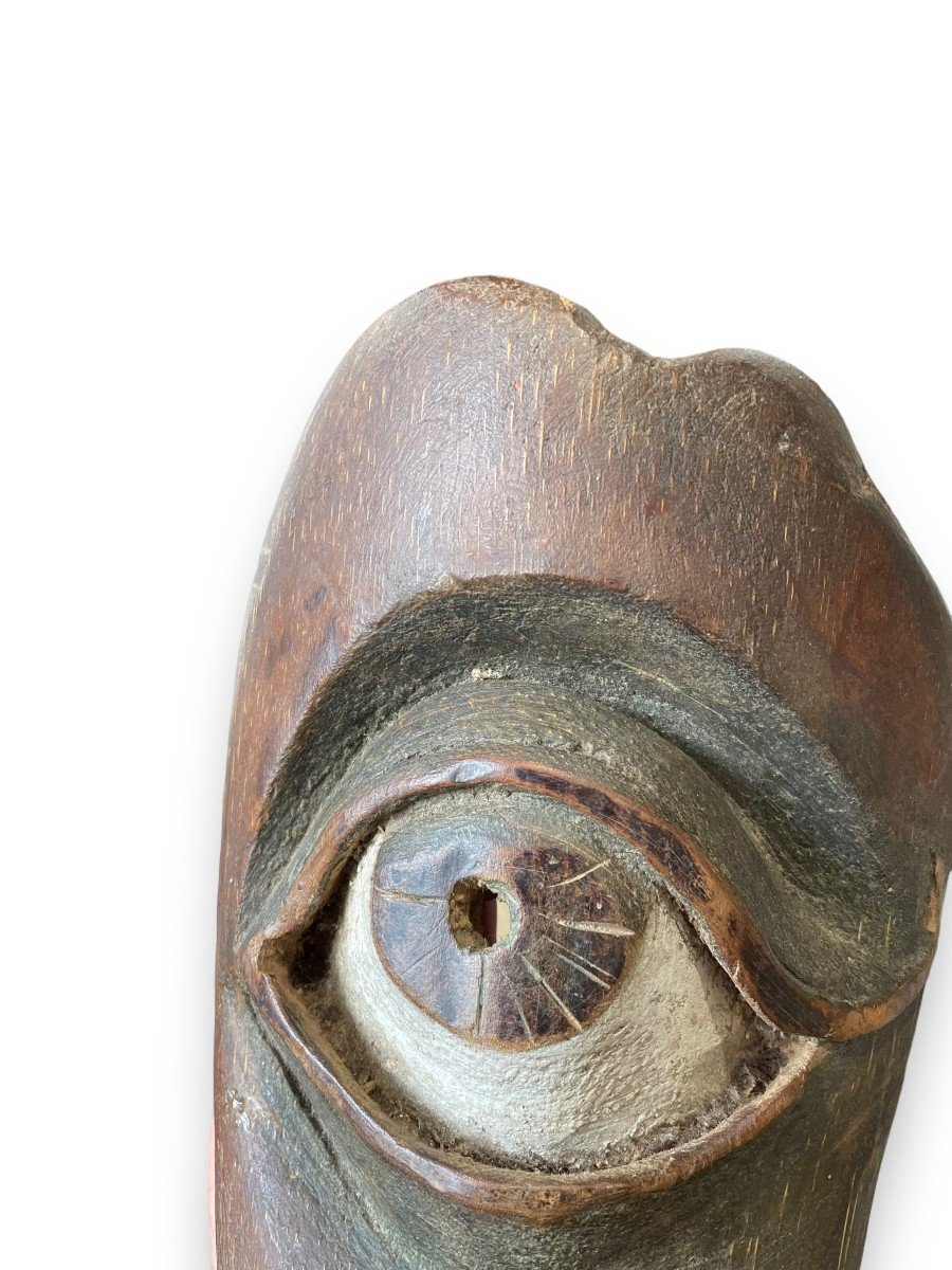 Cyclops Eye Mask In Polychrome Wood-photo-6