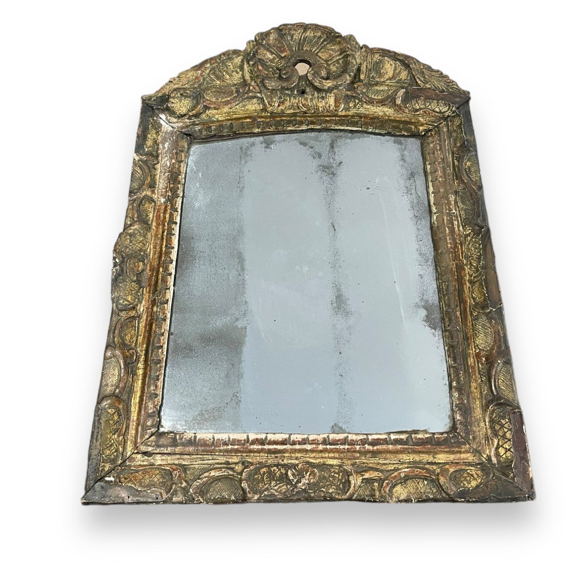18th Century Mirror In Golden Wood