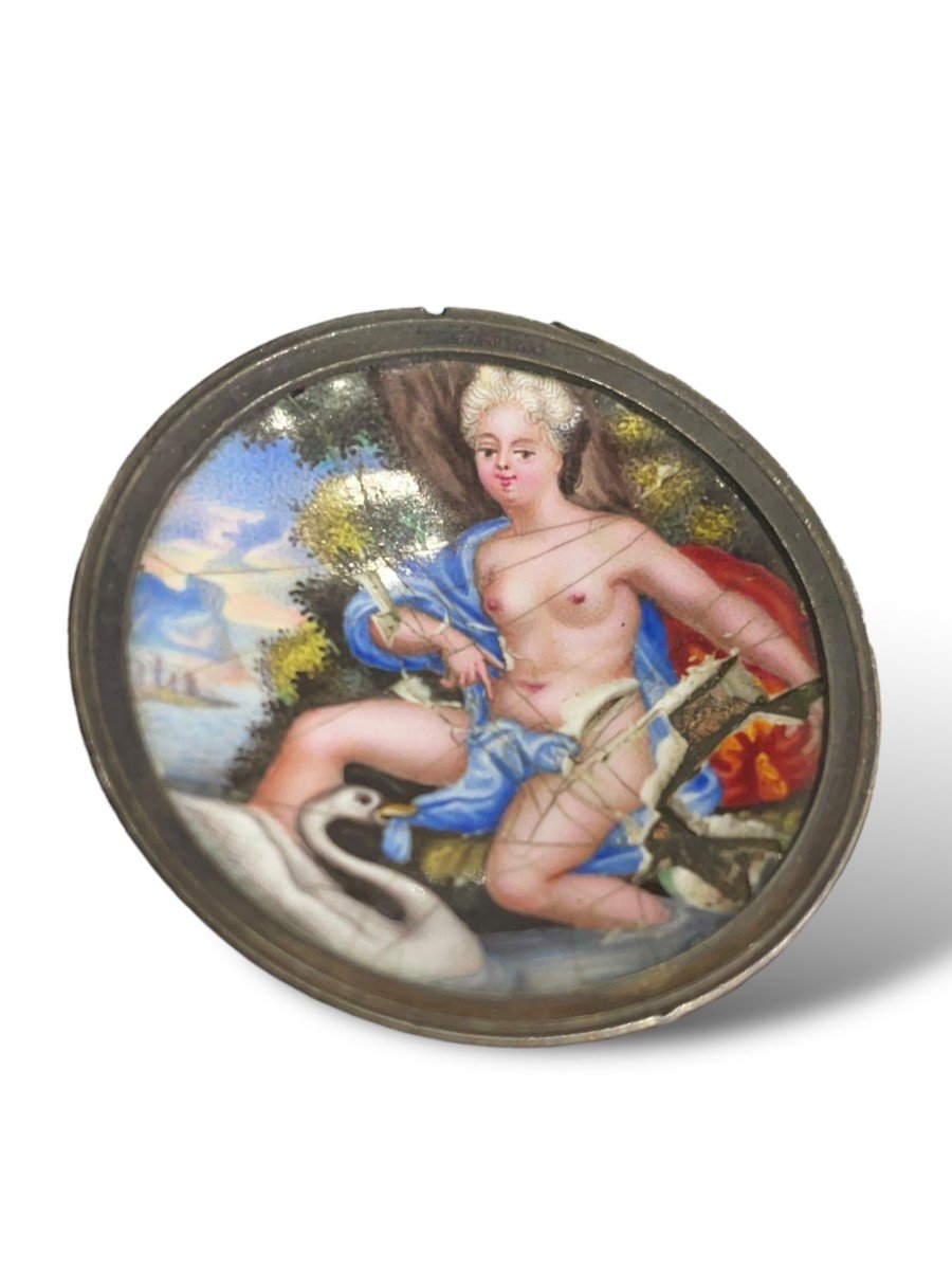 Small 18th Century Cup Leda And The Swan -photo-3