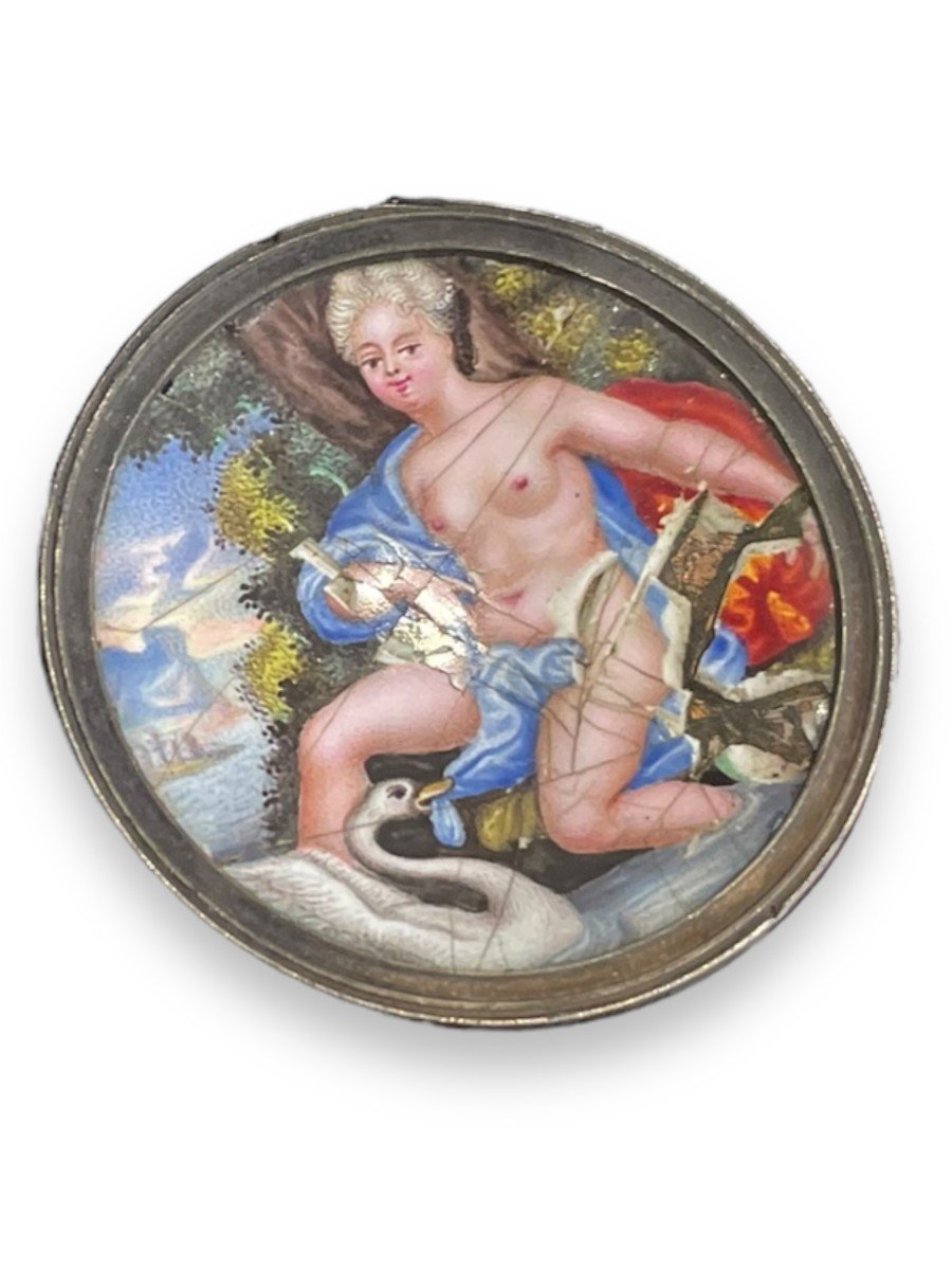 Small 18th Century Cup Leda And The Swan -photo-8