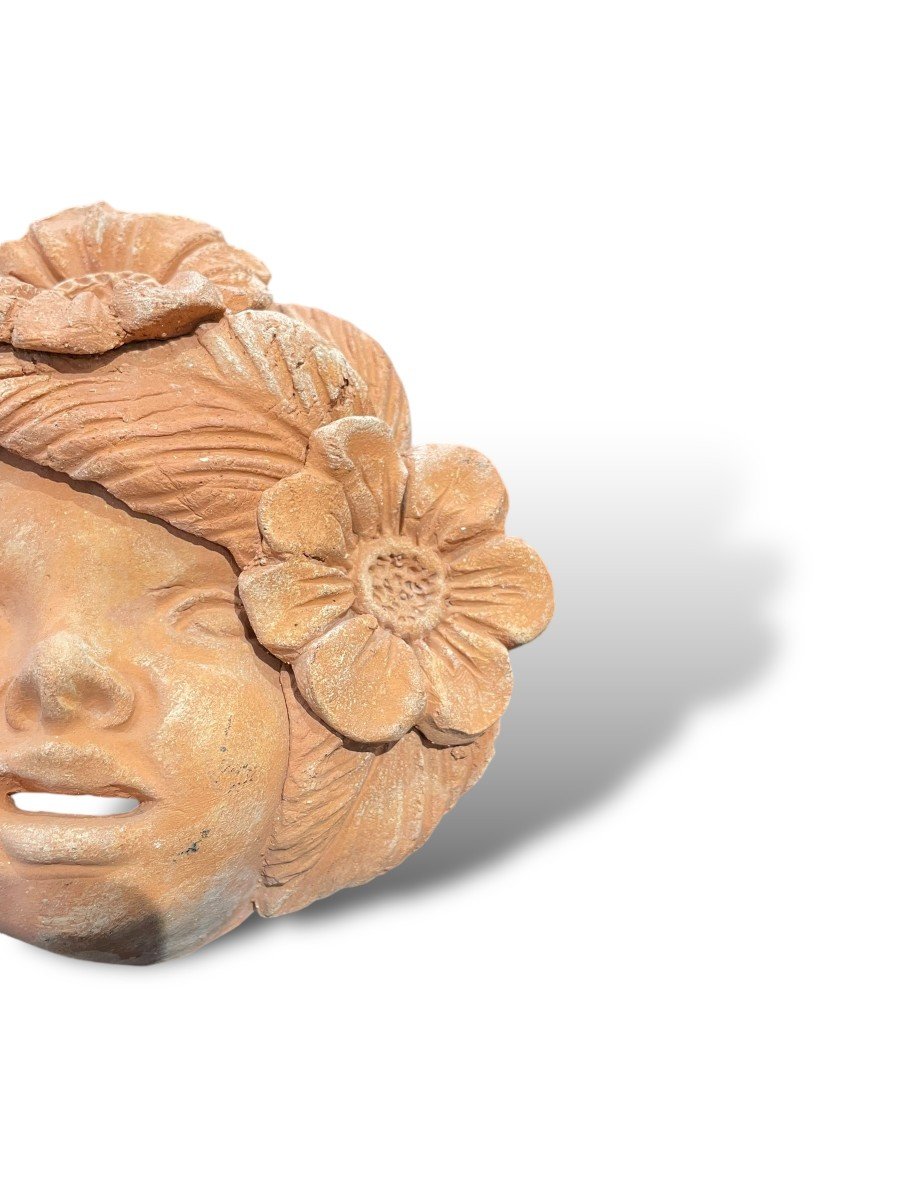 Terracotta Figure Head Allegory Of Spring-photo-2