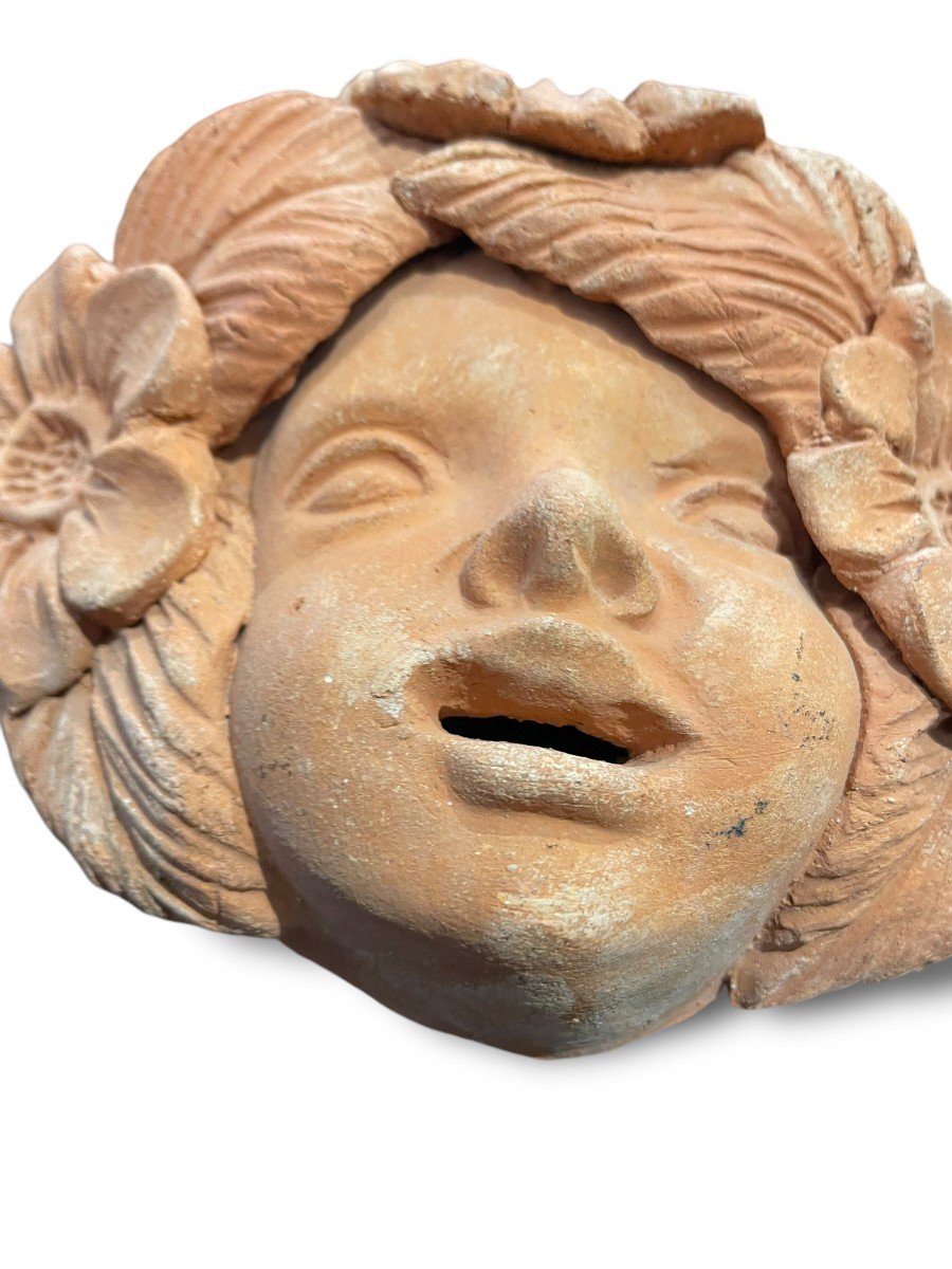 Terracotta Figure Head Allegory Of Spring-photo-1