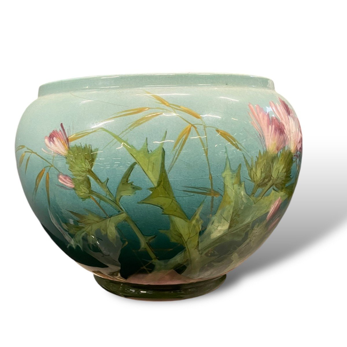 Cache Pot Motif Floral Par Delphin Massier