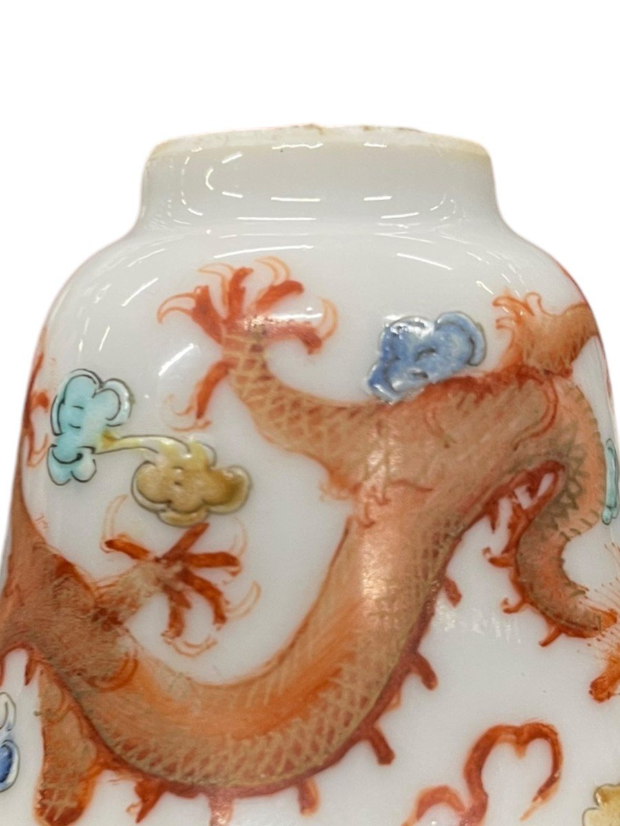 Fencai Red Imperial Dragon Decorated Sorbet China-photo-3