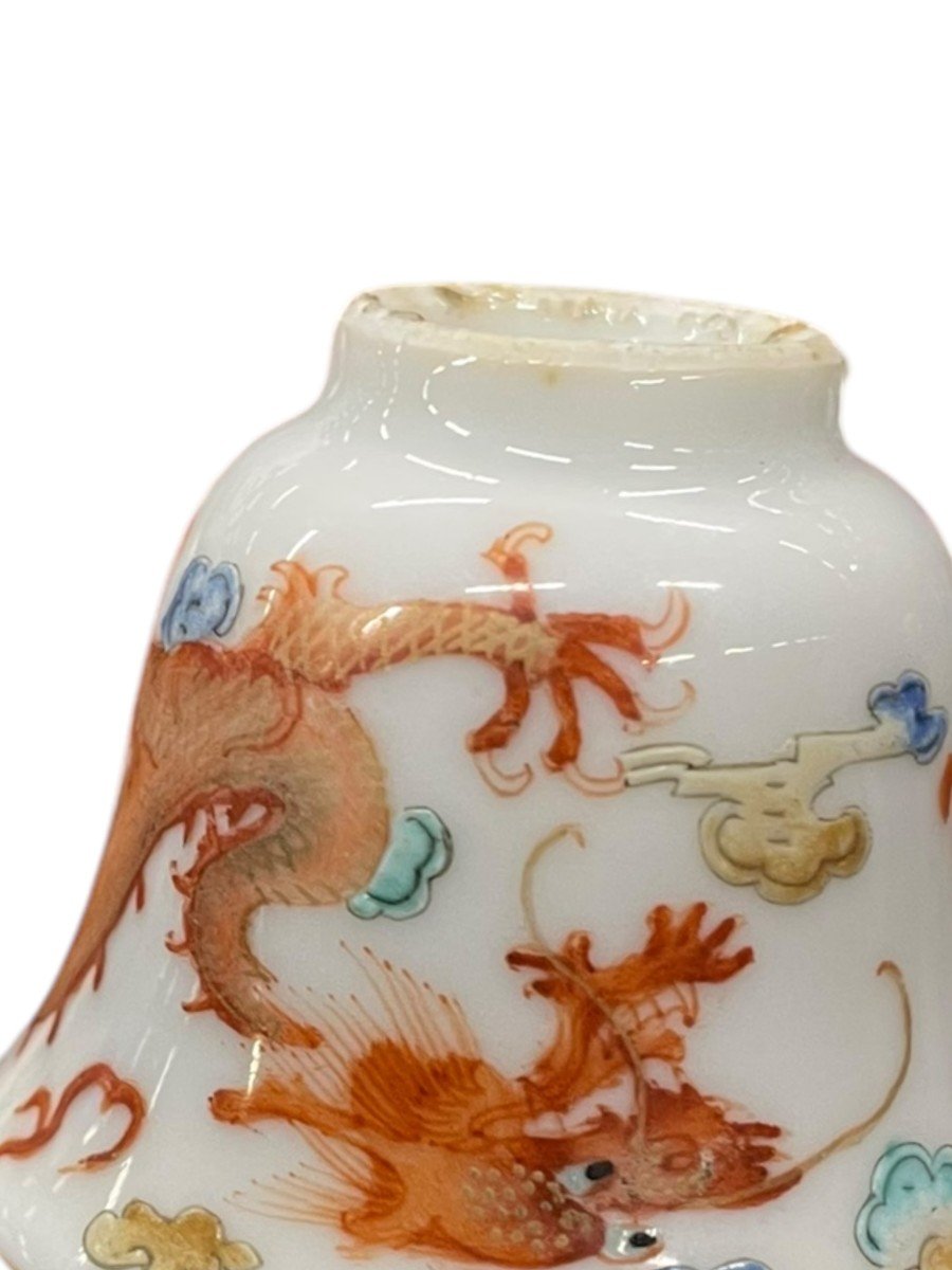 Fencai Red Imperial Dragon Decorated Sorbet China-photo-4