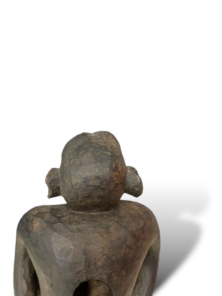 Statuette Africaine Singe Dansant Bulu Gabon-photo-2