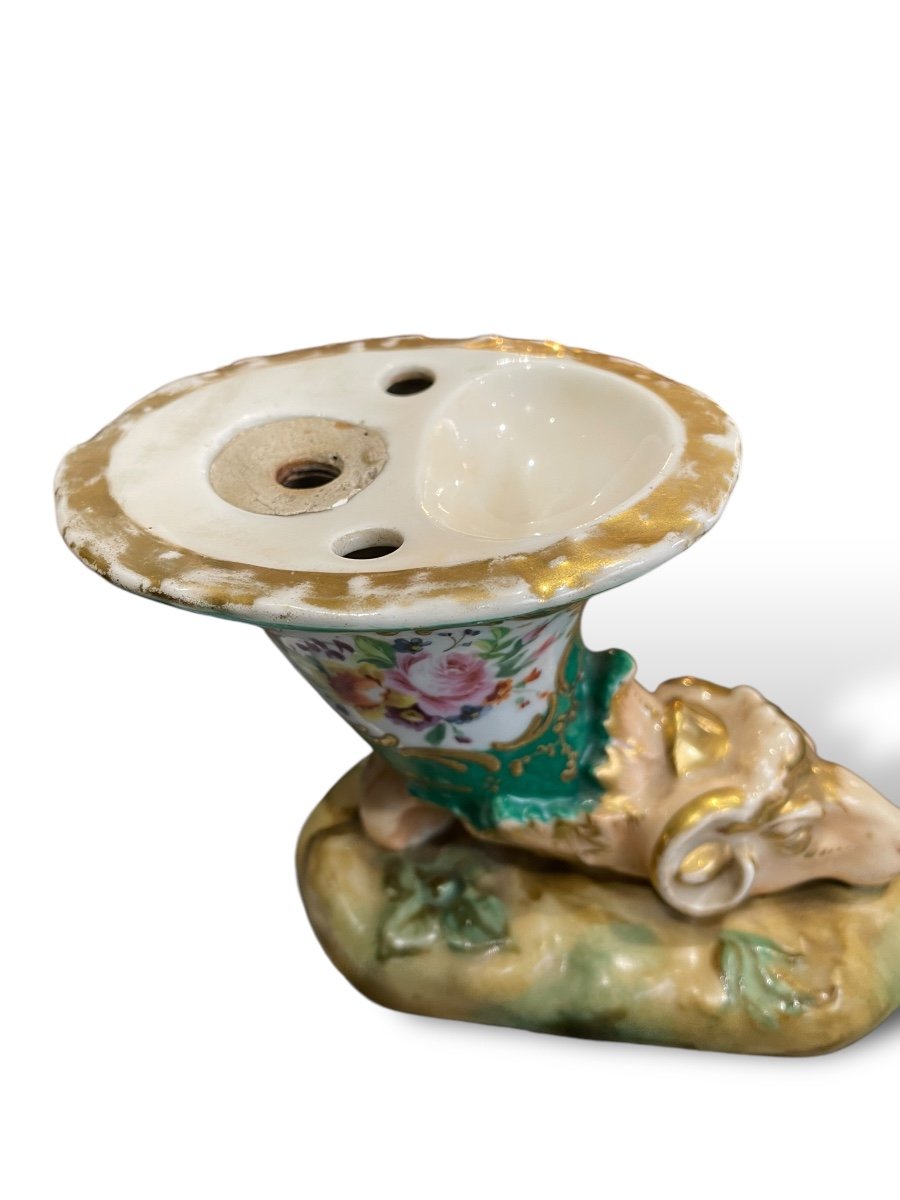 Old Paris Porcelain Rython Inkwell-photo-7