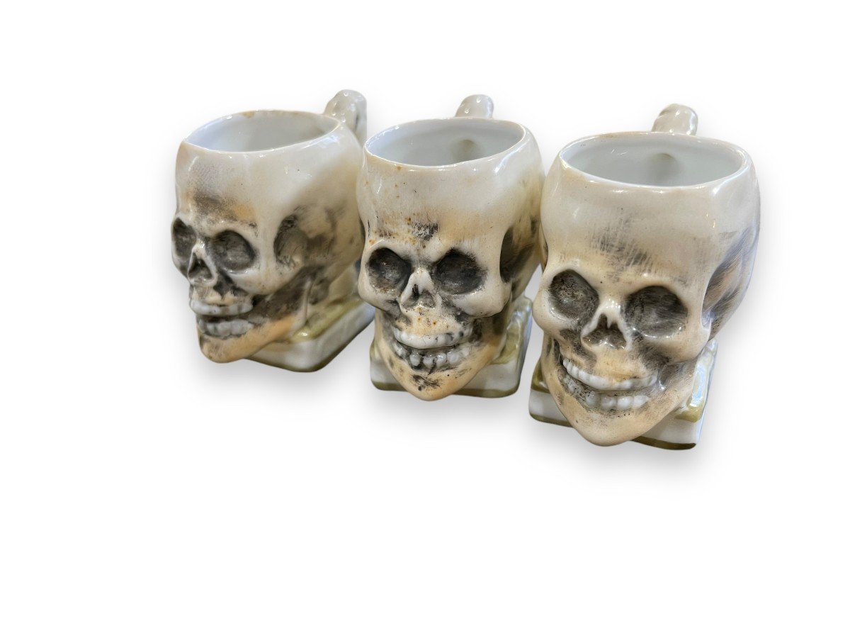 Capodimonte Memento Mori Skull Model Liqueur Service-photo-5