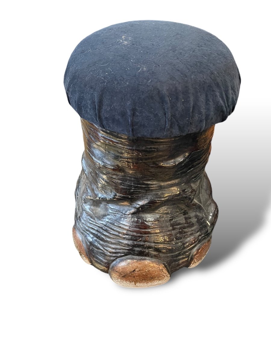 Elephant Foot Pattern Planter Stool