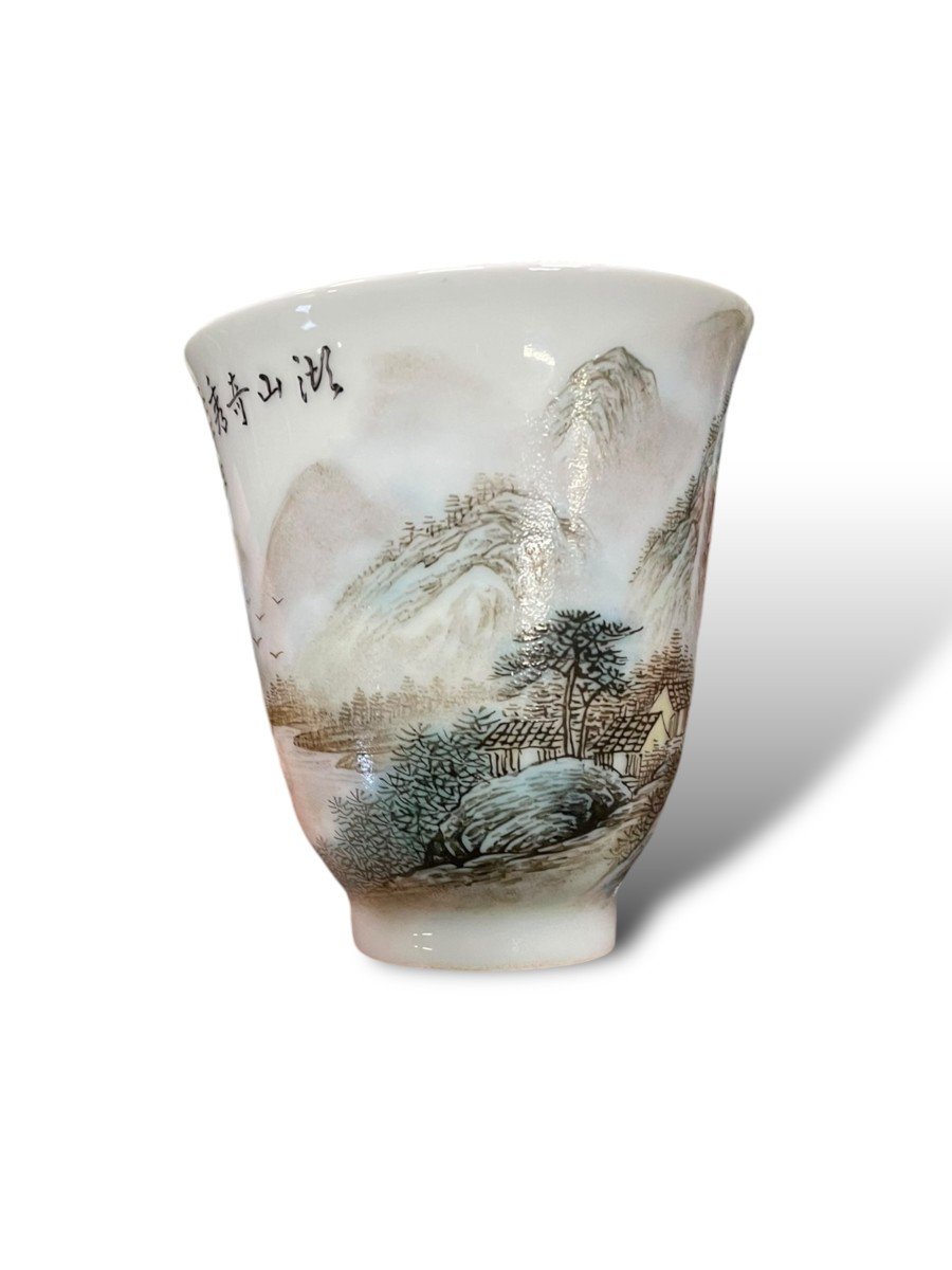 China Porcelain Sorbet From The Republic Period In The Style Of Want Yeting-photo-7