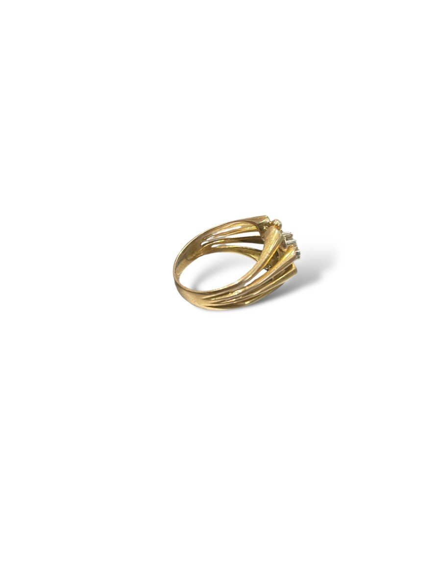 Antique Yellow Gold And Diamond Ring-photo-4