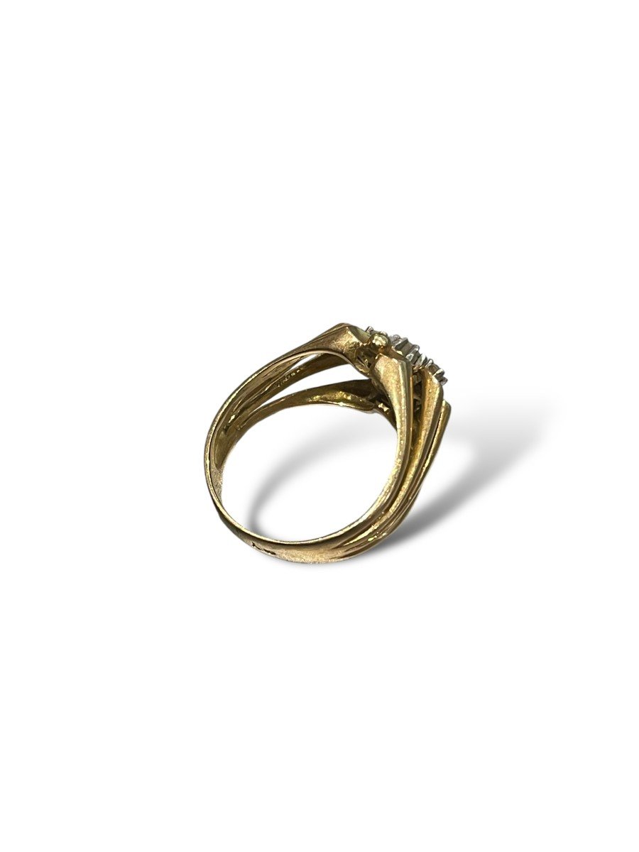 Antique Yellow Gold And Diamond Ring-photo-7