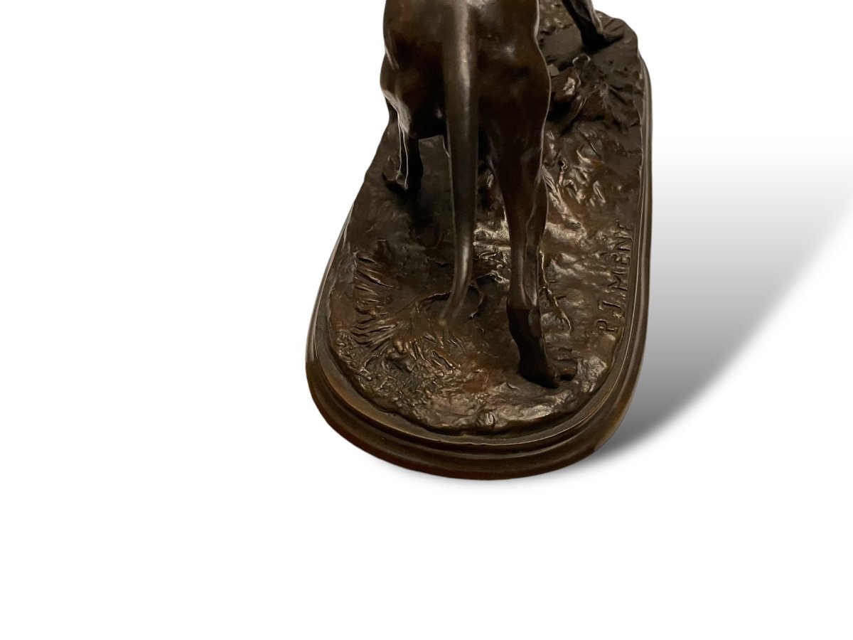 Pierre-jules Mêne Bronze Dog 19th Century-photo-2