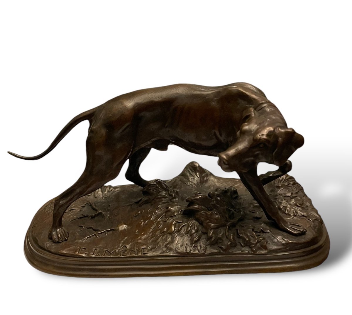 Pierre-jules Mêne Bronze Dog 19th Century