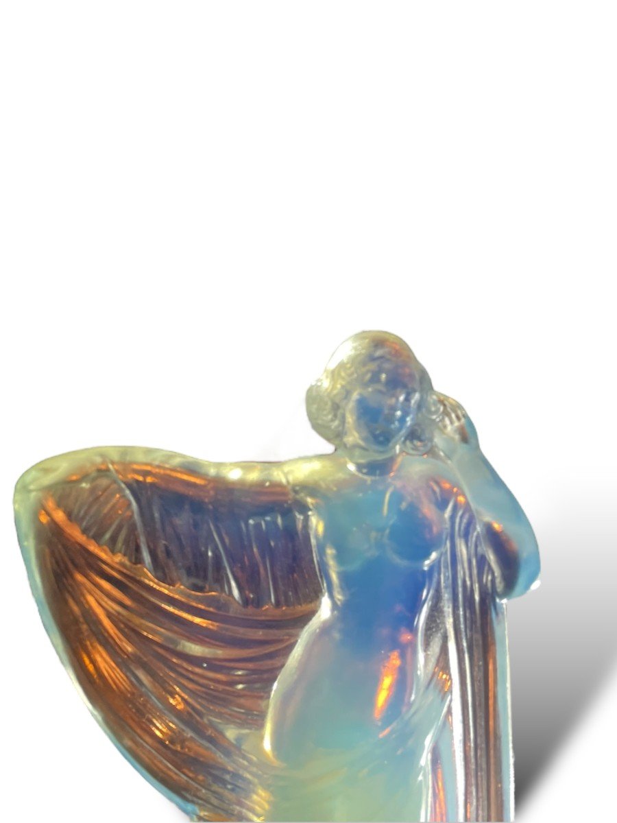 Sabino Venus With Veil In Opalescent Glass Art Deco 1930-photo-1